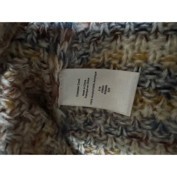 Coldwater Creek Multi Color Space Dye Knit Button Front Cardigan Sweater - Picture 6 of 7